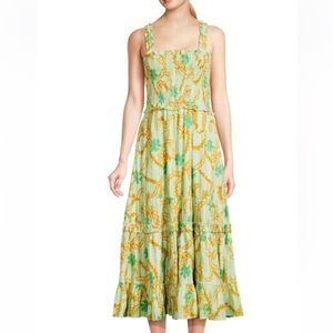 Jailene Floral Smocked Tiered Dress Joie